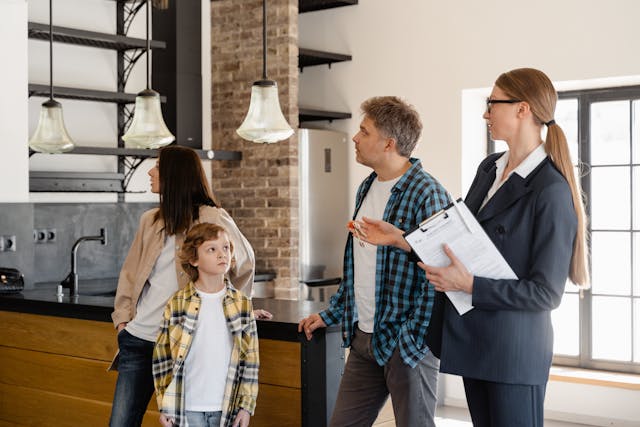 a landlord conducting a property showing